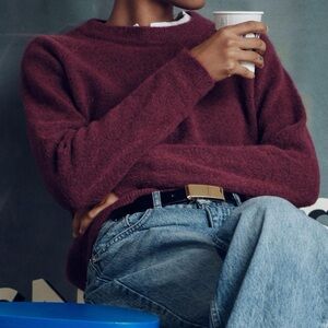 Zara Women's Burgundy Sweater